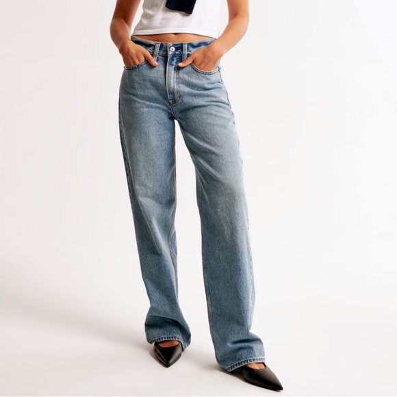 Abercrombie & Fitch Denim - Abercrombie Midrise Slouchy Jean